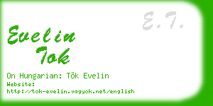 evelin tok business card